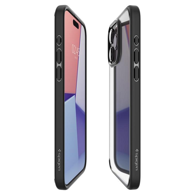 Spigen Ultra Hybrid -suojakuori iPhone 15 Pro Max 6,7":lle mattamusta