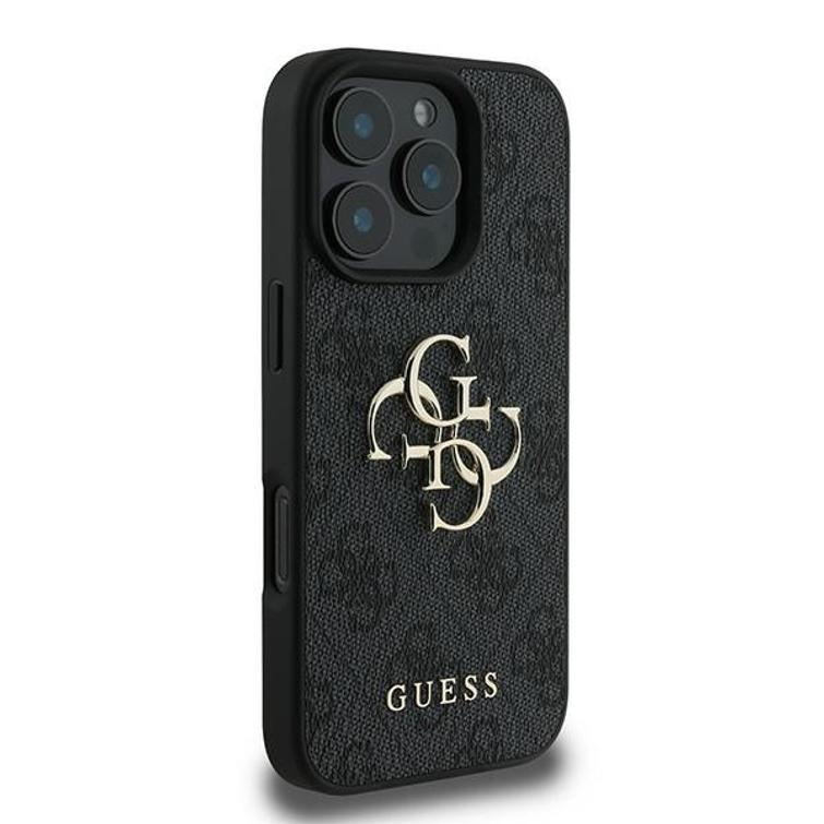 Guess iPhone 16 Pro 6,3" suojakuori GUHCP16L4GMGGR 4G:lle, iso logo, musta