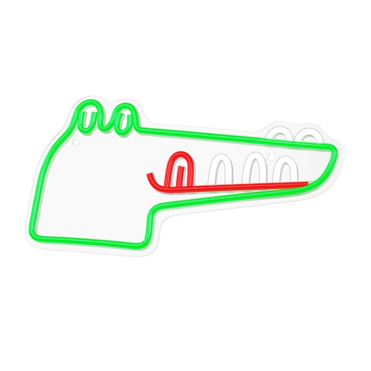 Neon PLEXI LED JURASSIC CROC vihreä FLNJ03 Forever Light