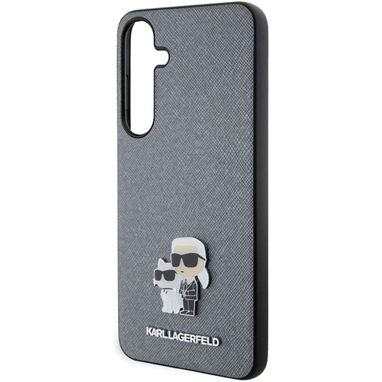 Karl Lagerfeld case for Samsung Galaxy S24 Plus KLHCS24MPSAKCMPG gray HC SAFFIANO KC PIN