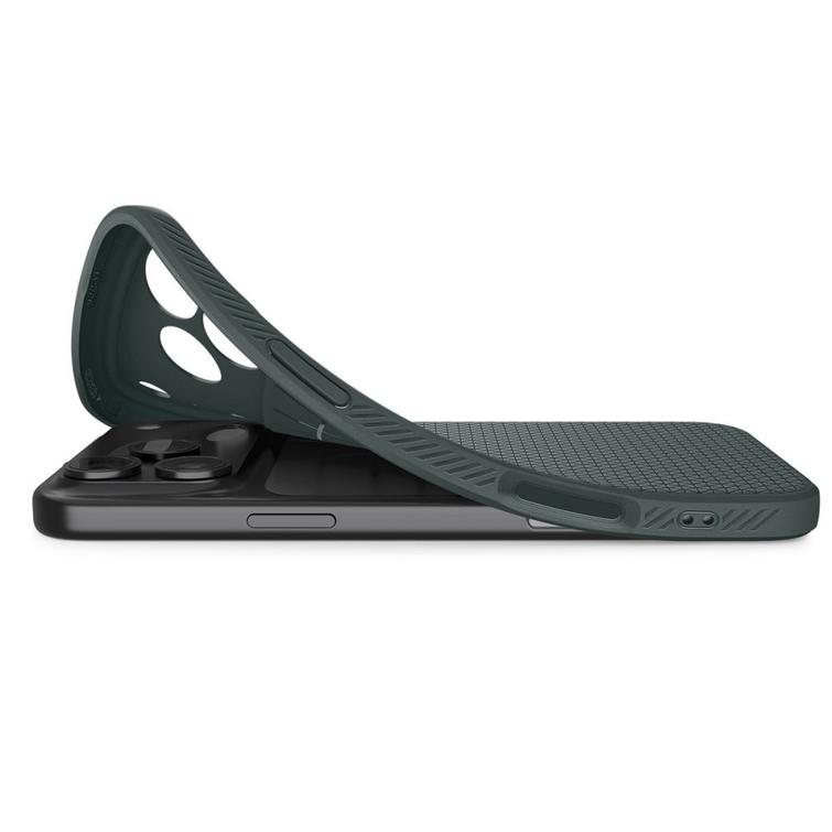 Spigen Liquid Air -kotelo iPhone 17 Pro Maxille, syvänvihreä