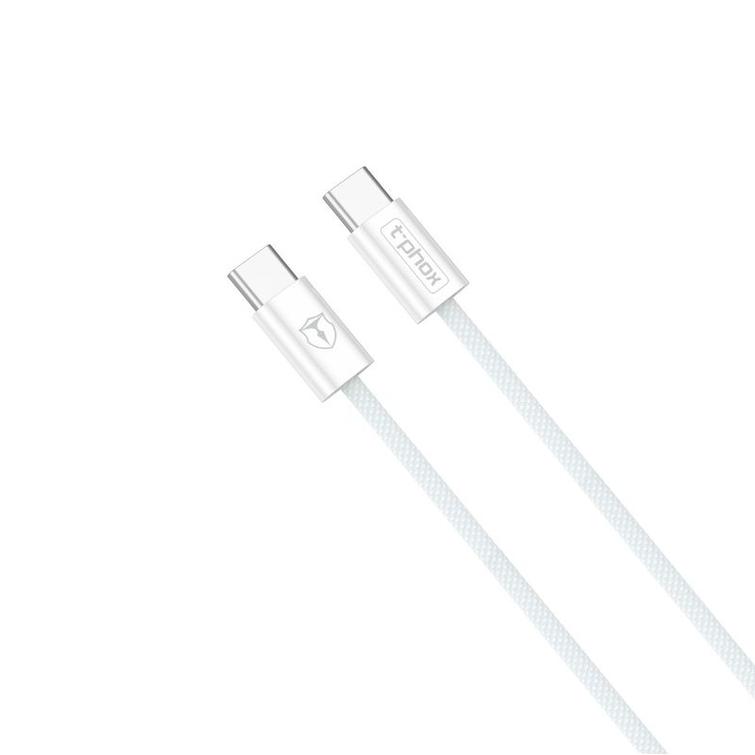 T-PHOX CC15 SERIES USB-C/USB-C CABLE 60W 3A WHITE
