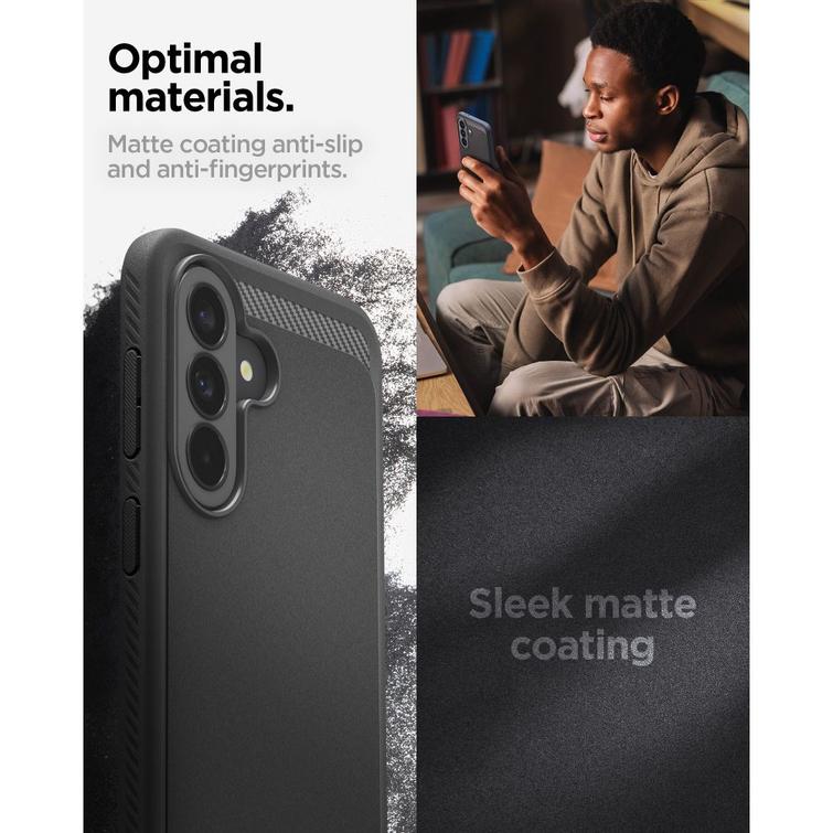 Spigen Rugged Armor case for Samsung Galaxy A37 5G matte black