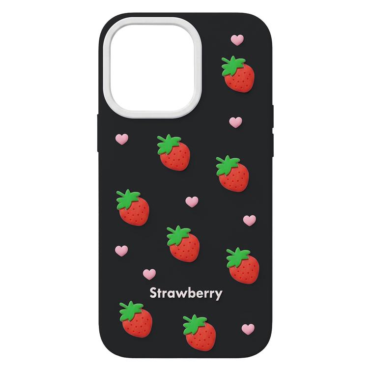 Strawberry case for iPhone 12 / 12 Pro 6,1" black