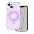 Bubble Dots Mag -kotelo iPhone 13 / 14 6,1" -puhelimelle, violetti