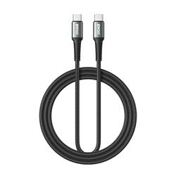 BWOO Punottu Kaapeli USB-C - USB-C 2m 60W musta