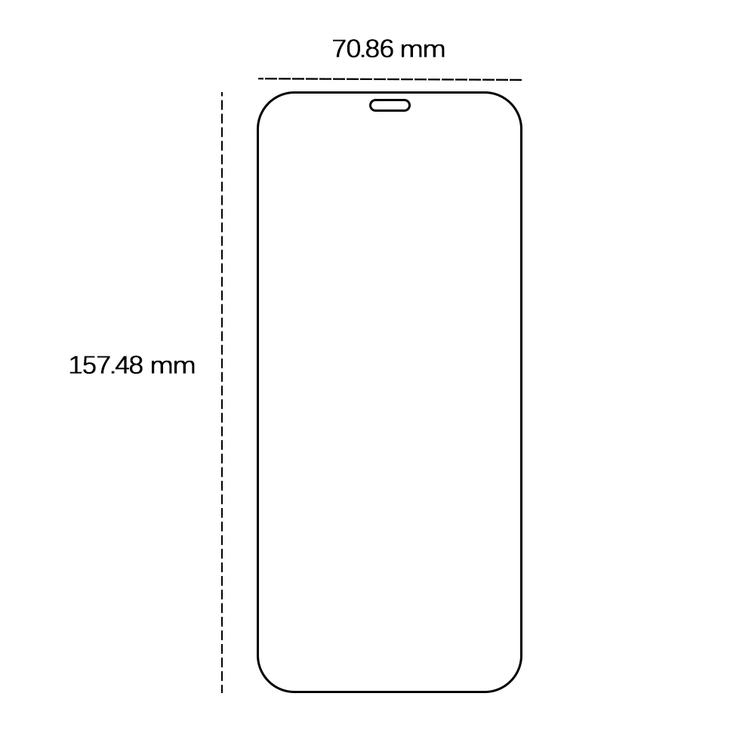 Karkaistu lasi 2,5D Honor 400:lle