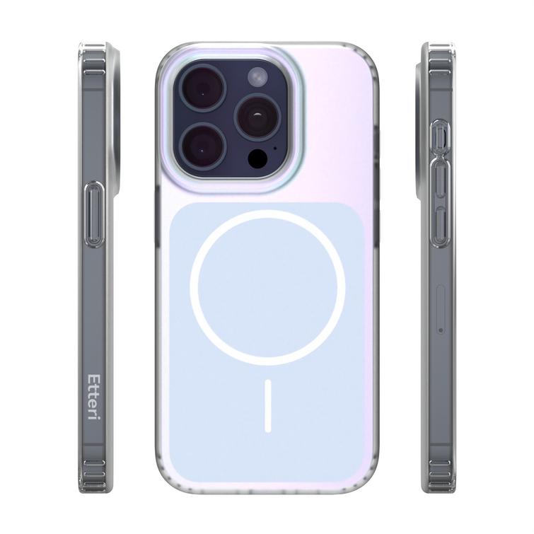 Etteri Hidden Pearl case for iPhone 15 Pro 6,1" light blue