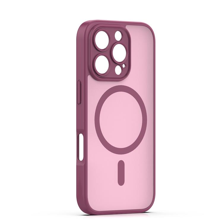Mag Matt case for iPhone 16 Pro Max 6,9" maroon camera protection