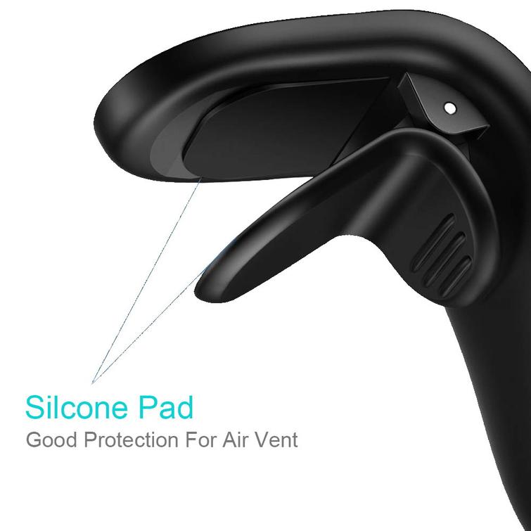 Maxlife autonpidike tuuletusritil&auml;&auml;n MXCH-13 magneettinen hopea