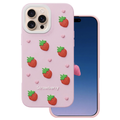 Strawberry case for iPhone 16 Pro 6,3" pink