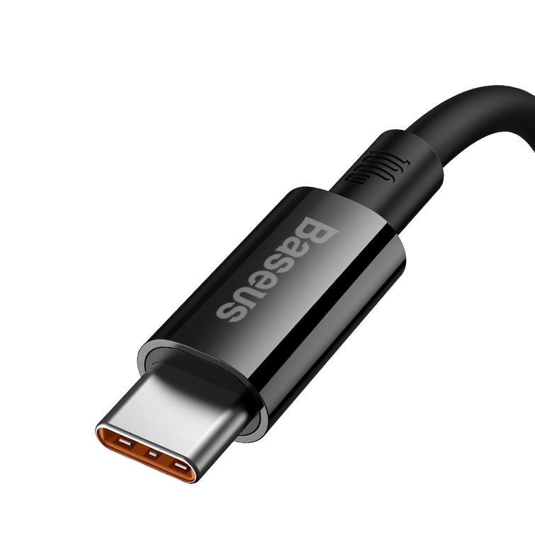 Baseus Superior USB - USB-C -kaapeli 1,0m klusteri musta 100W
