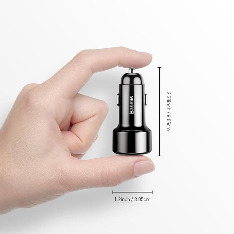 Baseus car charger Magic PPS QC 4.0+ 2USB black 45W