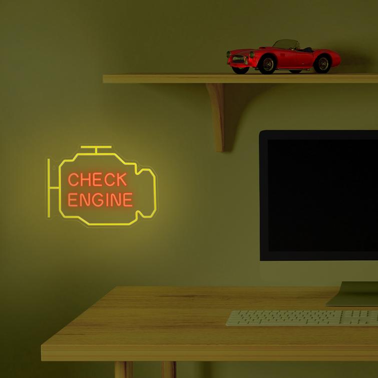 Neon PLEXI LED moottorin tarkistusvalo keltainen punainen NNE21 Neolia