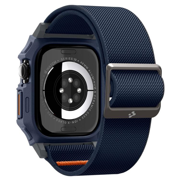 Spigen Lite Fit "Pro" -kotelo Apple Watch 10:lle (46 mm) Tummansininen