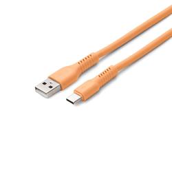 COLORUM-kaapeli USB-A - USB-C 1,8m 3A CK60-AC-14 x Peach Fuzz