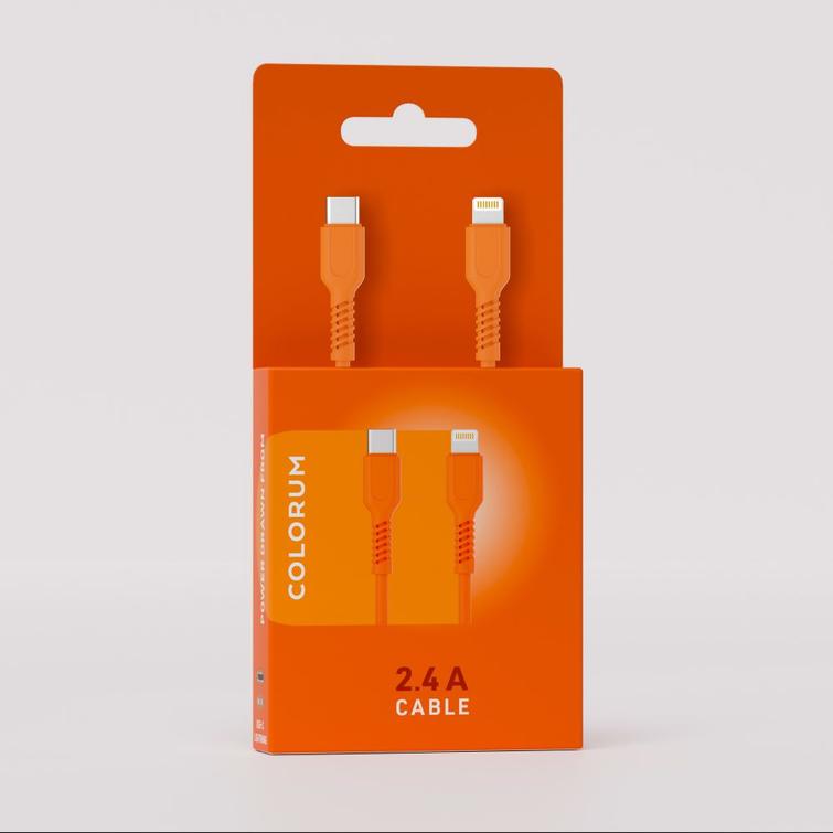 COLORUM USB-C - Lightning-kaapeli 1,8m 2,4A CK12-CL-10 xOrange
