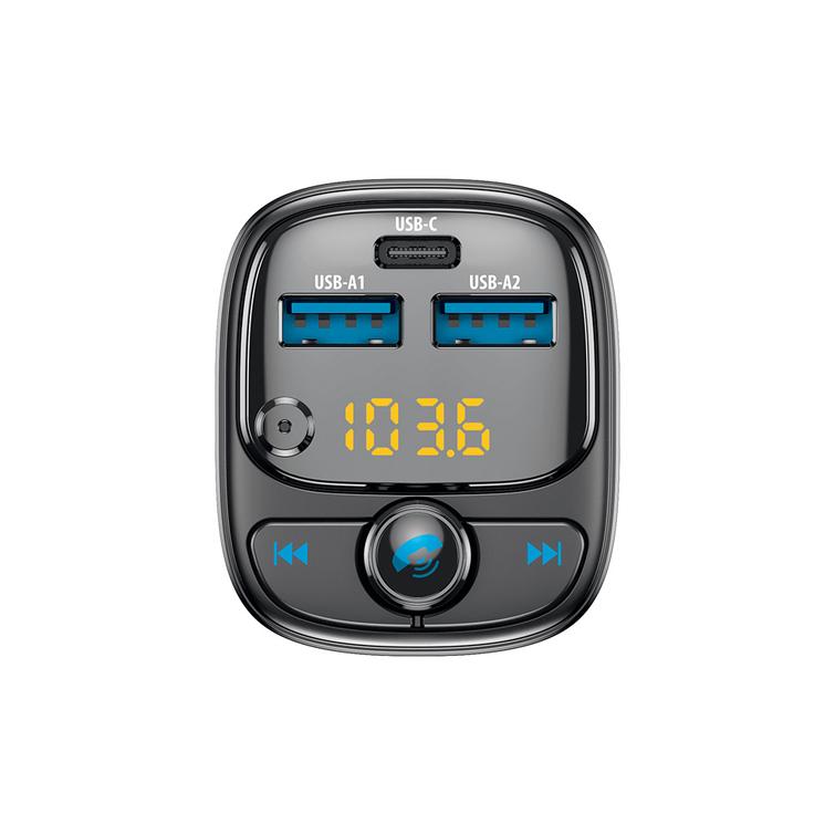 Forever FM transmitter BT 2 x USB-A 1 x USB-C PD 30W TR-370 black