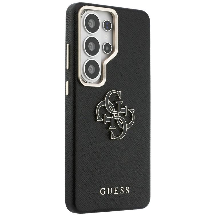 Guess case Grained Big 4G Metal Logo for Samsung Galaxy S26 Ultra black