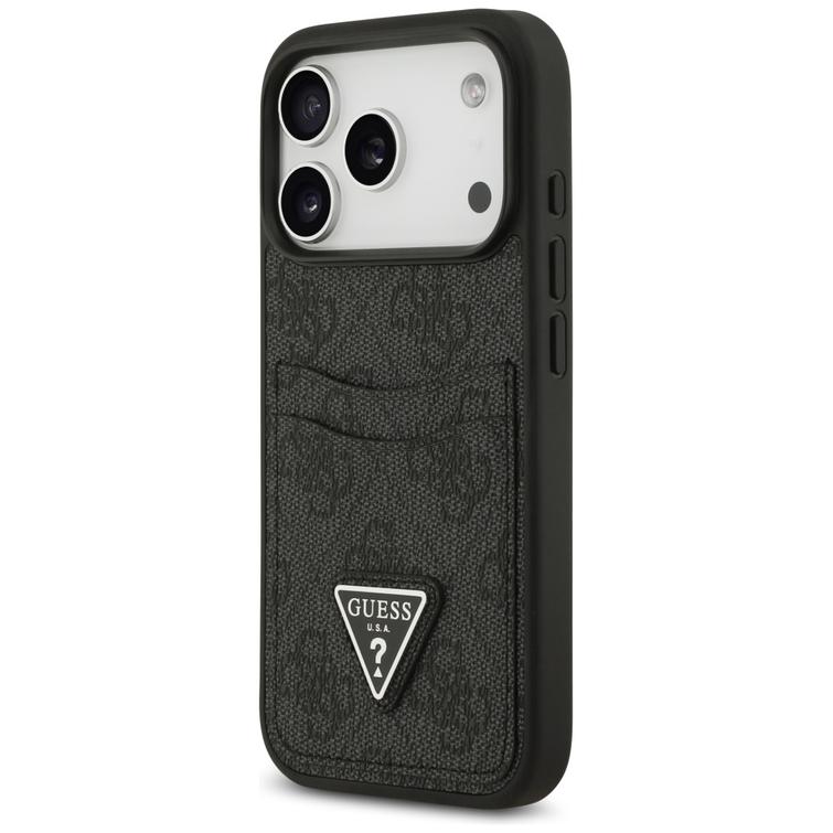 Guess 4G Double Card Triangle case for iPhone 17 Pro black