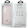 Karl Lagerfeld case Saffiano KC Metal Logo MagSafe for Samsung Galaxy S26 Plus pink