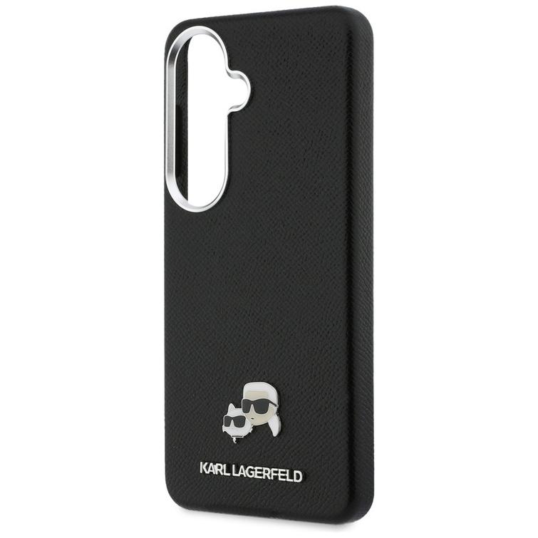 Karl Lagerfeld case Saffiano KC Metal Logo MagSafe for Samsung Galaxy S26 black