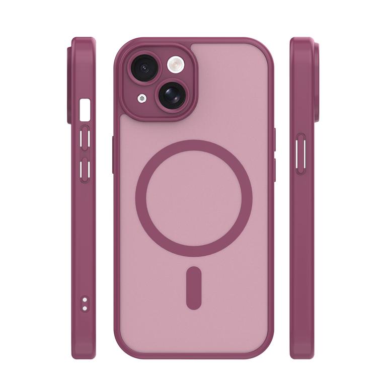 Mag Matt case for iPhone 14 6,1" maroon camera protection