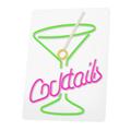Neon PLEXI LED COCKTAILS -valot, pinkki, vihre&auml; FPNE02X Forever Light