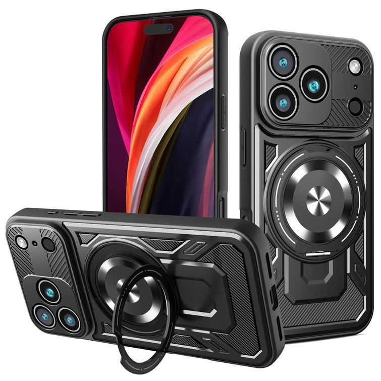 Defender Armor Mag -suojakuori iPhone 17 Pro 6,3":lle, musta