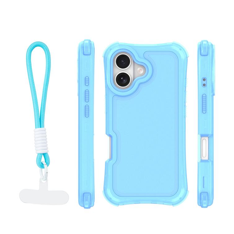 Safepop case with strap for iPhone 17 6,3" blue