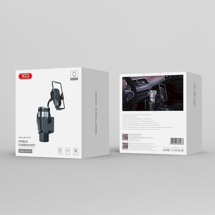 XO-autoteline C140 musta kuppitelineeseen