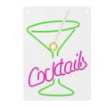 Neon PLEXI LED COCKTAILS -valot, pinkki, vihreä FPNE02X Forever Light