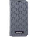 Karl Lagerfeld case for iPhone 14 6,1" KLBKP14SSAKLHPG silver BT Saffiano Mono