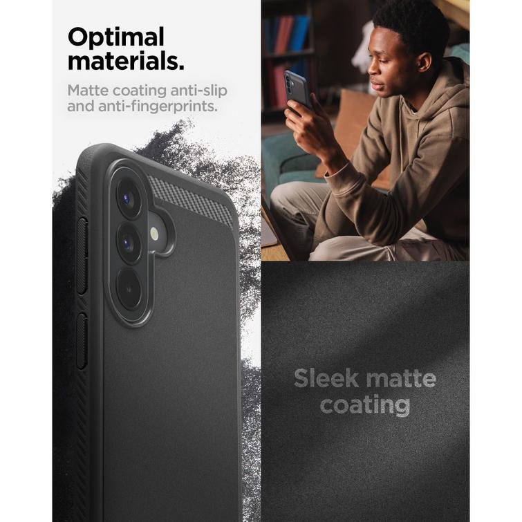 Spigen Rugged Armor case for Samsung Galaxy A57 5G matte black