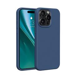 Etteri Silicone case for iPhone 15 Pro 6,1" dark blue