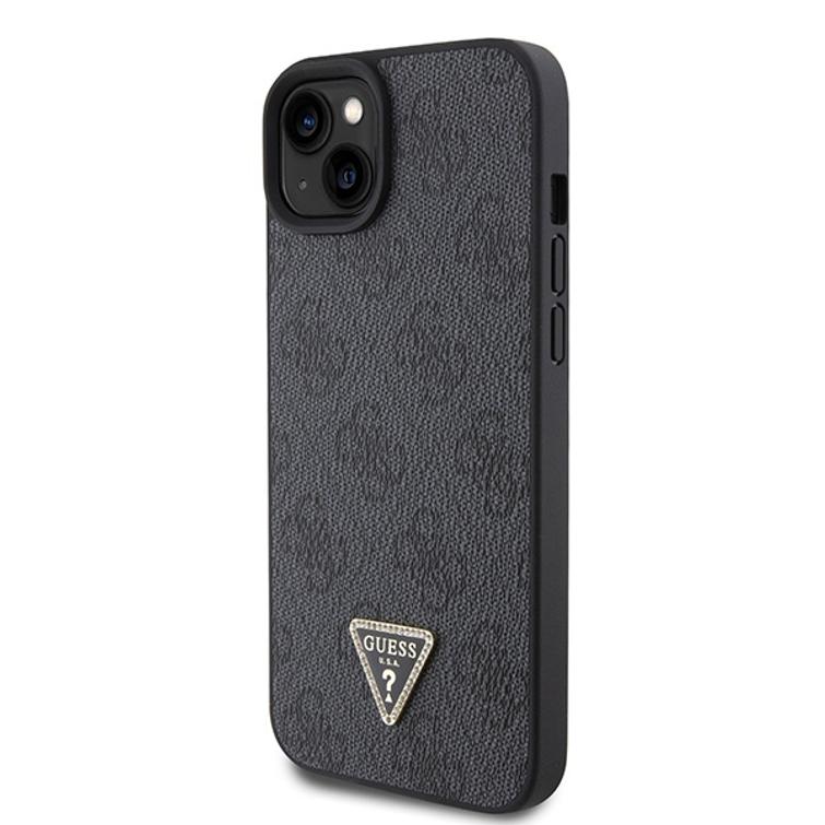 Guess case for iPhone 15 Plus 6,7" GUHCP15MP4TDSCPK black hardcase Crossbody 4G Metal Logo