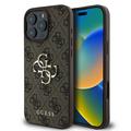 Guess iPhone 16 Pro 6,3" suojakuori GUHCP16L4GMGBR 4G:lle, iso logo, ruskea