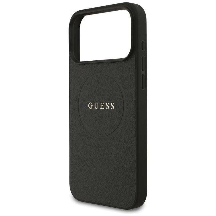 Etui Guess Grained Ring MagSafe do&nbsp; &nbsp; &nbsp; &nbsp;iPhone 17 Pro Max czarny