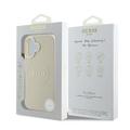 Guess GUHMP16SPGHSMME iPhone 16 beżowy/beige hardcase Grained Ring MagSafe