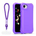 Safepop case with strap for iPhone 16e / 17e purple