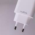 Maxlife MXTC-06-20AC PD QC laturi 1x USB-C 1x USB 20W valkoinen + USB-C - USB-C kaapeli 20W