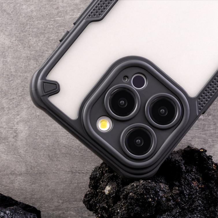 Defender Matt -suojakuori iPhone 16e:lle, musta