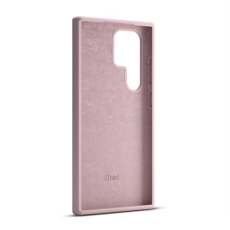 Etteri silikonikotelo Samsung Galaxy S24 Ultra vaaleanpunaiselle