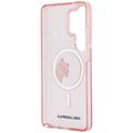 Karl Lagerfeld case IML Peekaboo Choupette MagSafe for Samsung Galaxy S26 Ultra pink
