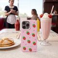 Strawberry case for iPhone 16 Pro 6,3" pink