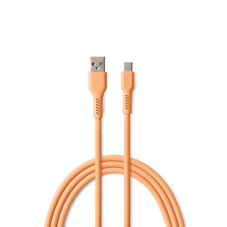 COLORUM-kaapeli USB-A - USB-C 1,8m 3A CK60-AC-14 x Peach Fuzz