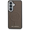Karl Lagerfeld case Embossed Ring Initials MagSafe for Samsung Galaxy S26 brown