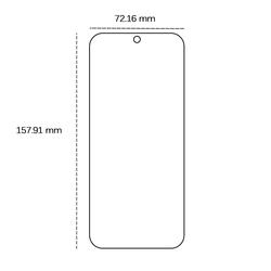 Karkaistu lasi 2,5D Google Pixel 9 Pro XL:lle