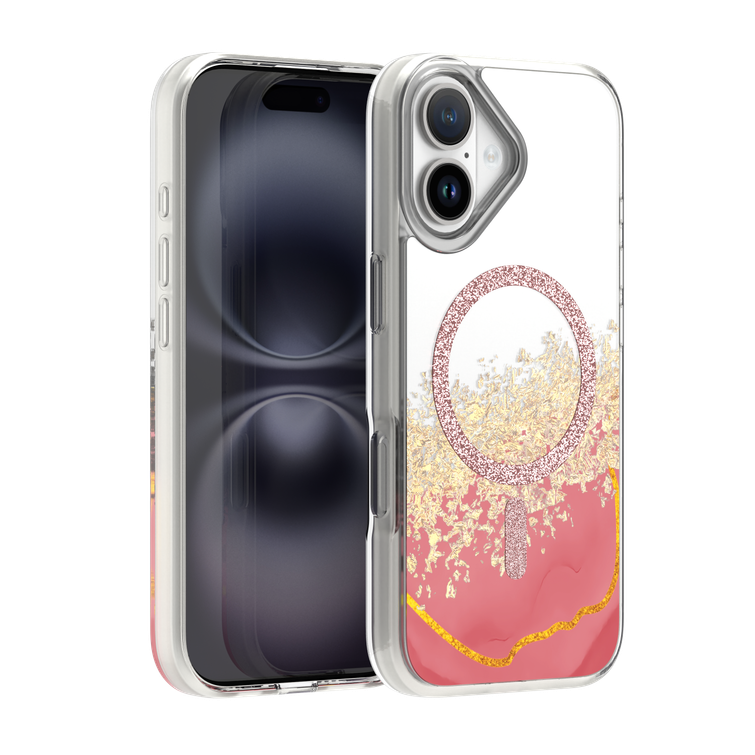 Epoxy Mag case for iPhone 16 6,1" pink