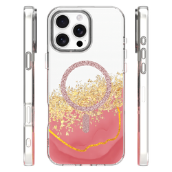 Epoxy Mag case for iPhone 16 Pro 6,3" pink